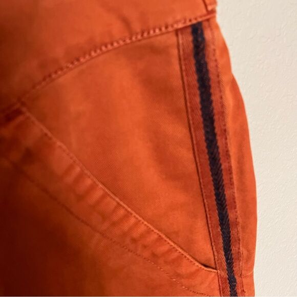 Lucky Brand Burnt Orange with Blue Side Stripe Utility Boyfriend Pants Size 6/28 - Picture 7 of 14